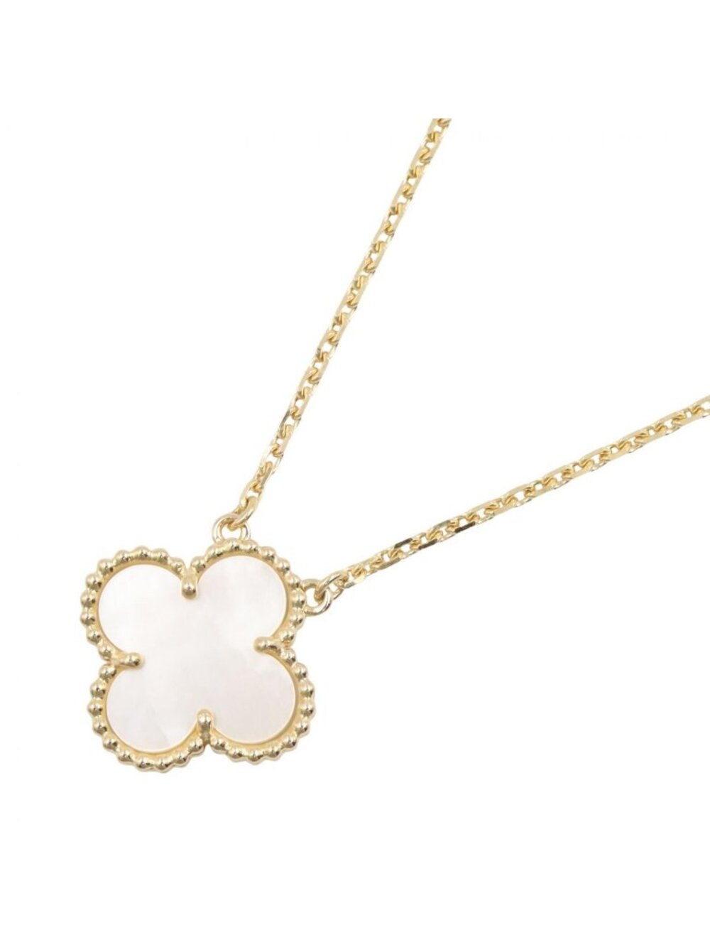 Van Cleef & Arpels Necklace Vintage Alhambra Mother of Pearl 41.5 18k